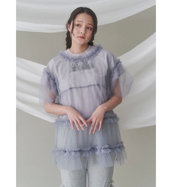 merry jenny「cat frill tee」|Tシャツ・カットソー|