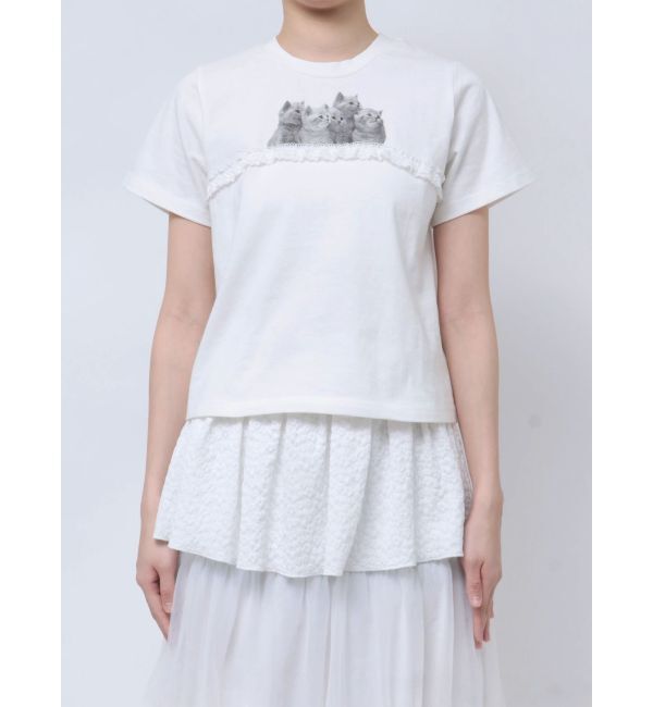 merry jenny「cat frill tee」|Tシャツ・カットソー|