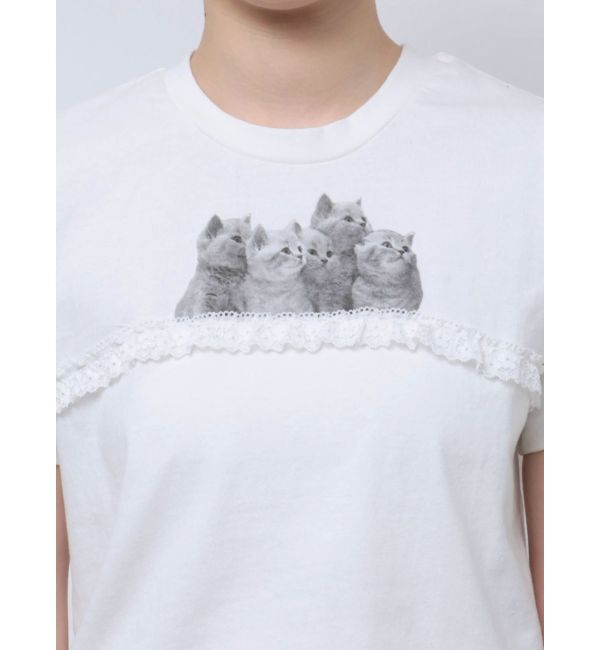 merry jenny「cat frill tee」|Tシャツ・カットソー|