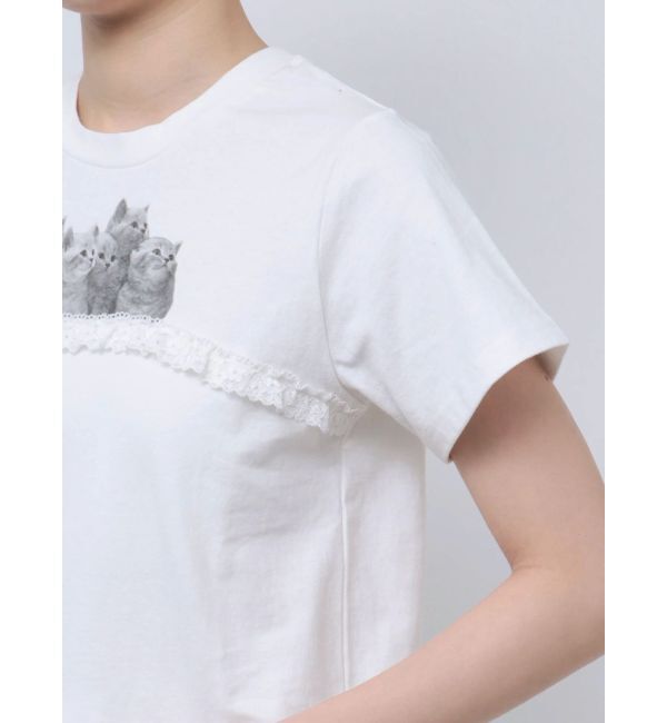 merry jenny「cat frill tee」|Tシャツ・カットソー|