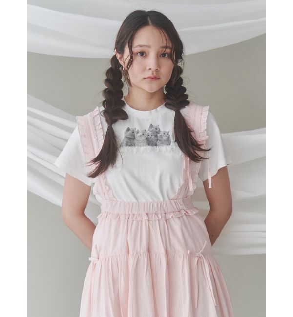 merry jenny「cat frill tee」|Tシャツ・カットソー|