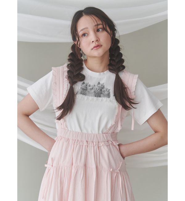 merry jenny「cat frill tee」|Tシャツ・カットソー|