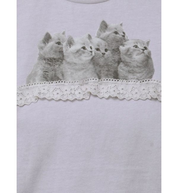 merry jenny「cat frill tee」|Tシャツ・カットソー|