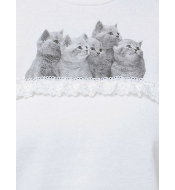 merry jenny「cat frill tee」|Tシャツ・カットソー|