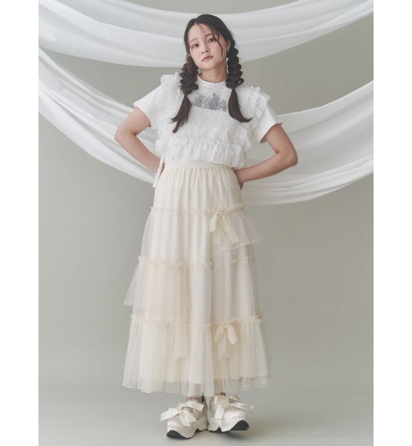 merry jenny「cat frill tee」|Tシャツ・カットソー|