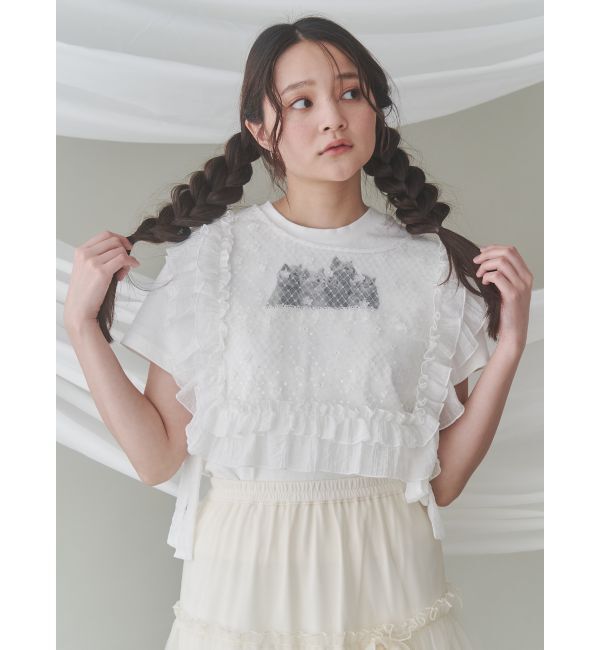 merry jenny「cat frill tee」|Tシャツ・カットソー|