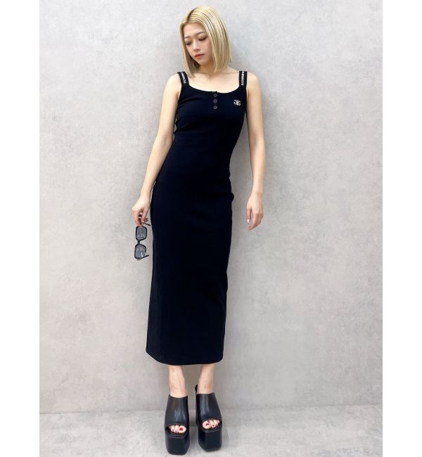 GYDA「フロントボタンSymmetryGYDAキャミロングワンピース」|ワンピース|