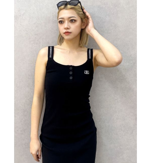 GYDA「フロントボタンSymmetryGYDAキャミロングワンピース」|ワンピース|