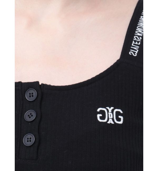 GYDA「フロントボタンSymmetryGYDAキャミロングワンピース」|ワンピース|