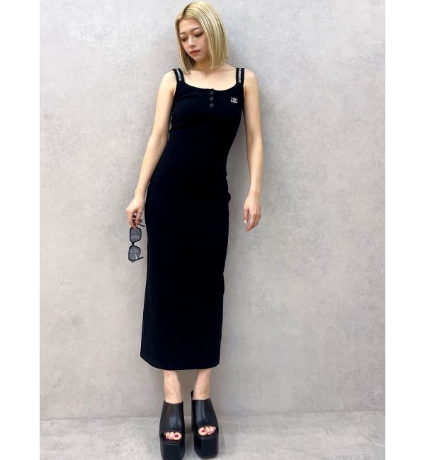 GYDA「フロントボタンSymmetryGYDAキャミロングワンピース」|ワンピース|