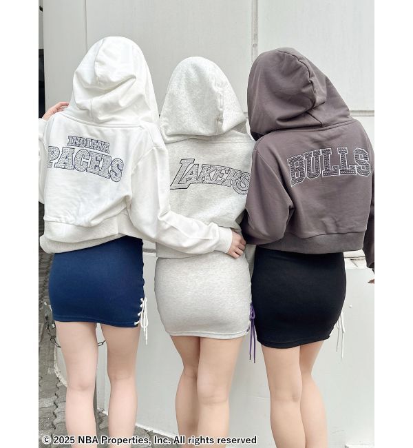 GYDA「NBA STONEスウェットショートパーカー」|パーカー|