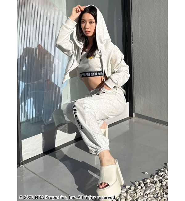 GYDA「NBA STONEスウェットショートパーカー」|パーカー|