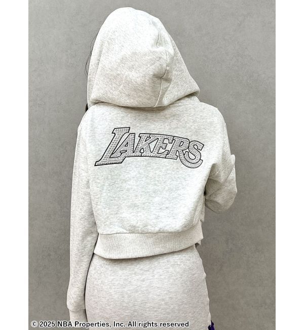 GYDA「NBA STONEスウェットショートパーカー」|パーカー|ライトグレー