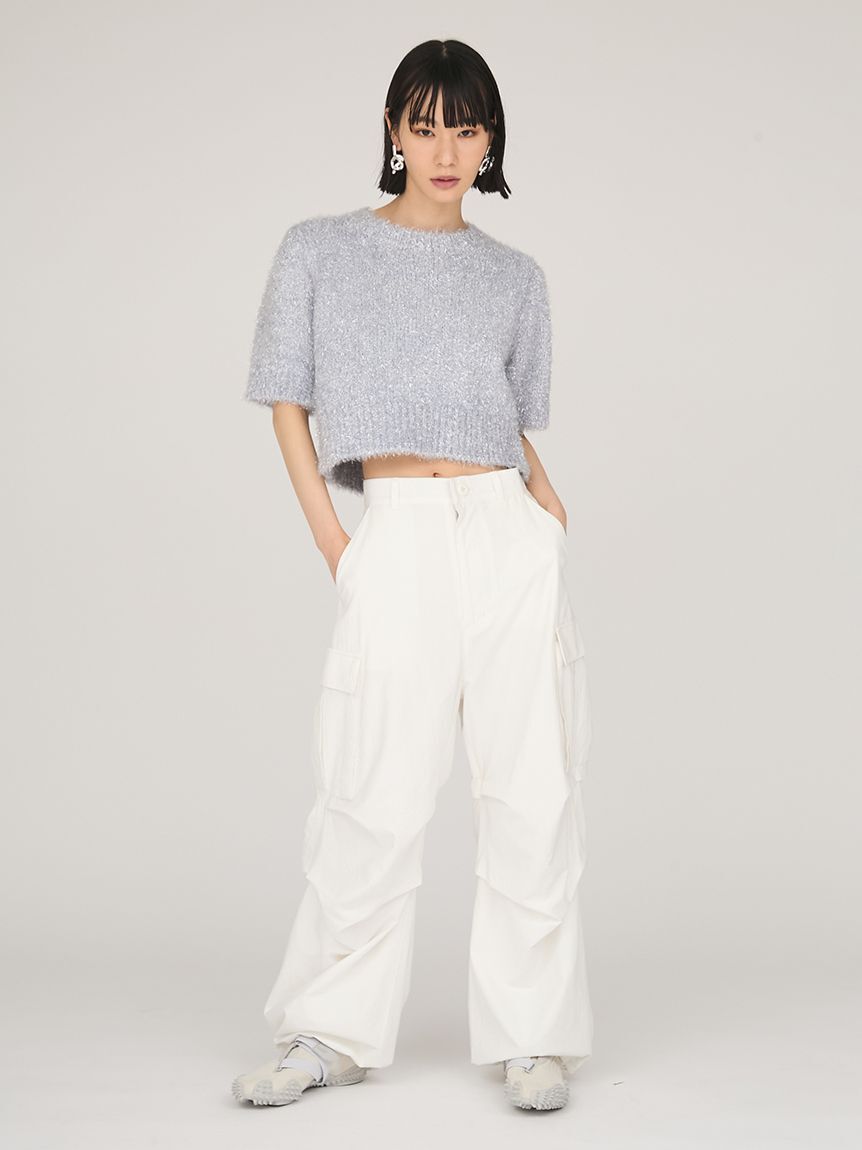 emmi atelier「タックフォルムカーゴパンツ」|チノ|