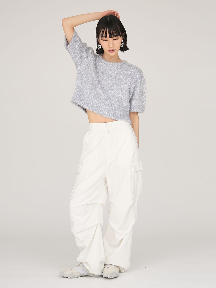 emmi atelier「タックフォルムカーゴパンツ」|チノ|