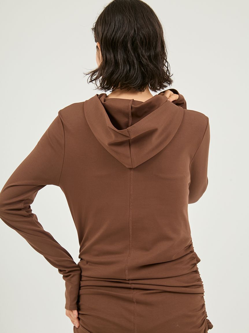 emmi atelier「カットソーフーディーワンピース」|ワンピース|