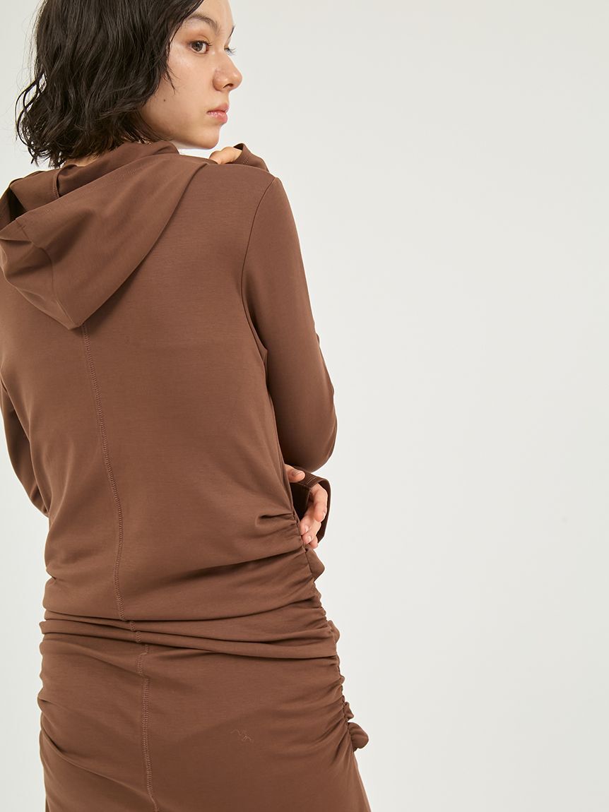 emmi atelier「カットソーフーディーワンピース」|ワンピース|