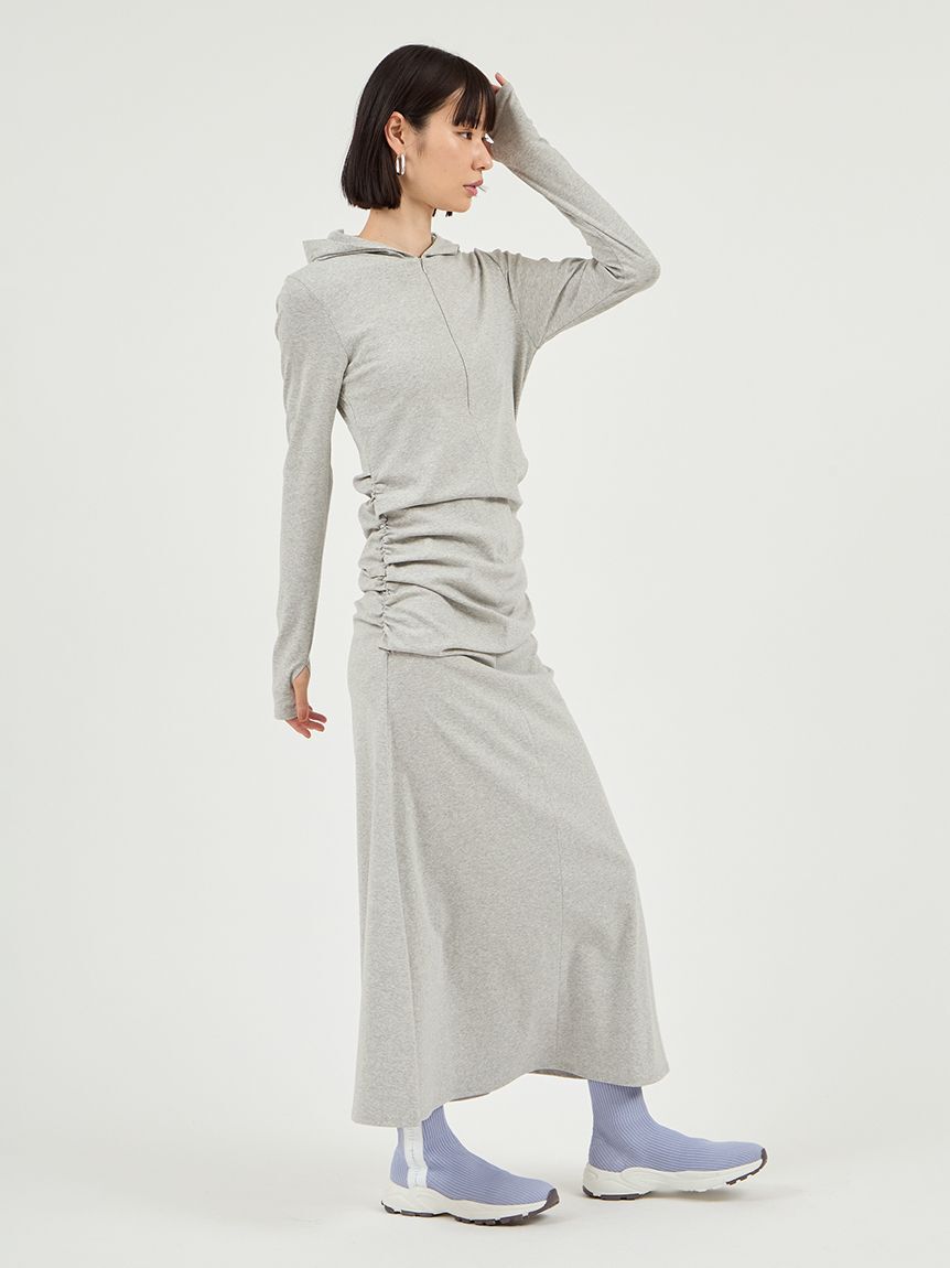 emmi atelier「カットソーフーディーワンピース」|ワンピース|