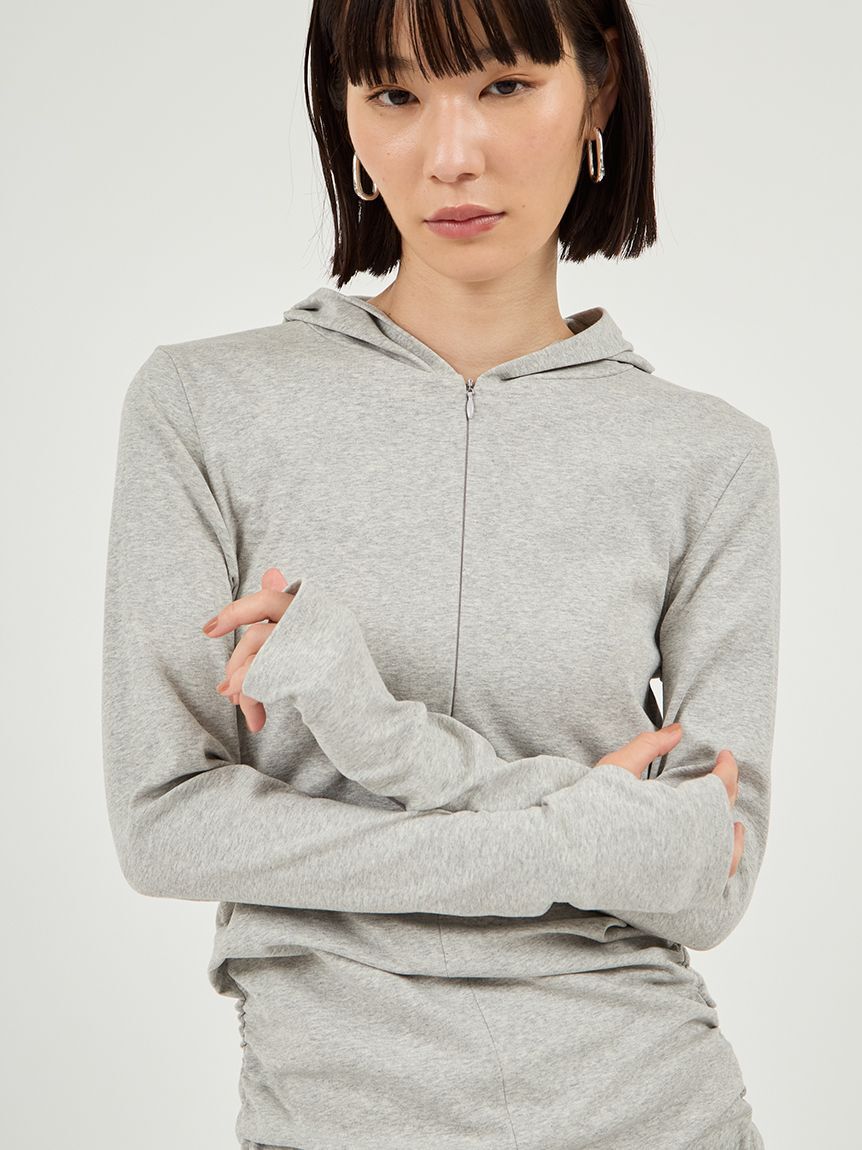 emmi atelier「カットソーフーディーワンピース」|ワンピース|