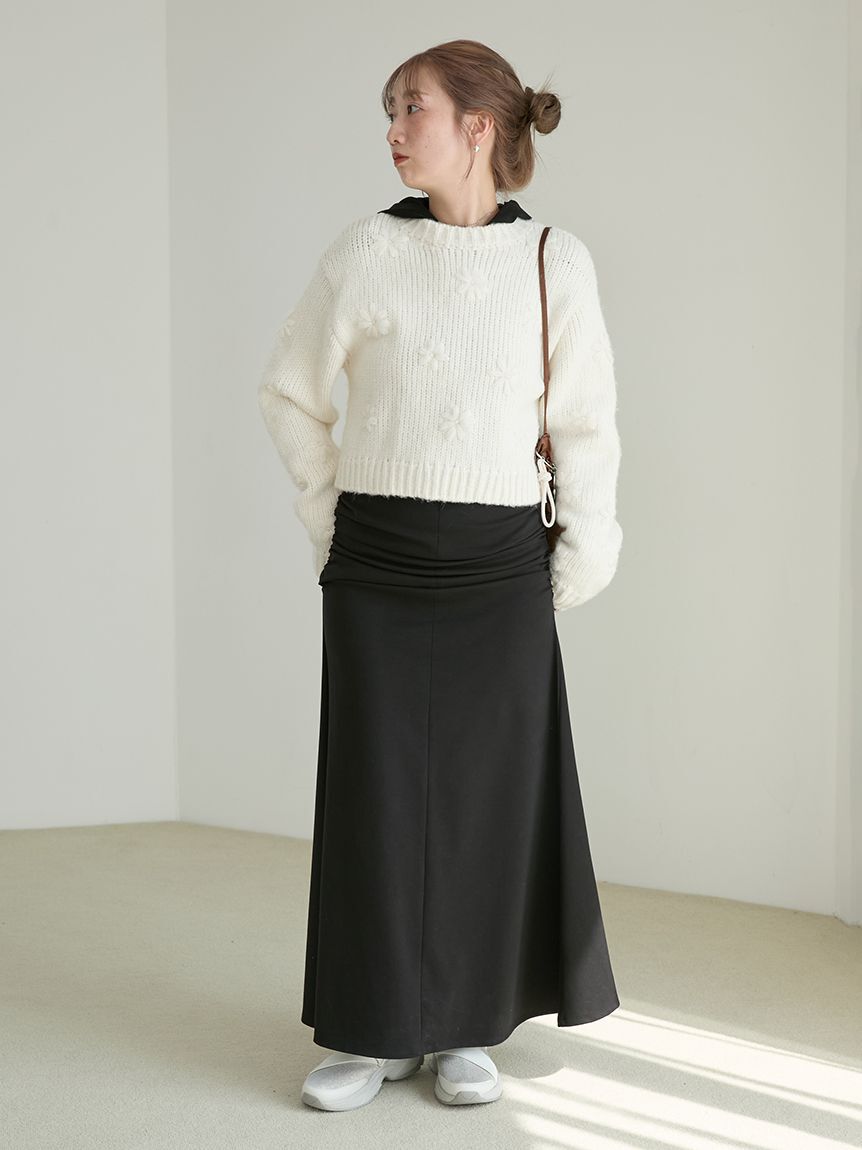 emmi atelier「カットソーフーディーワンピース」|ワンピース|