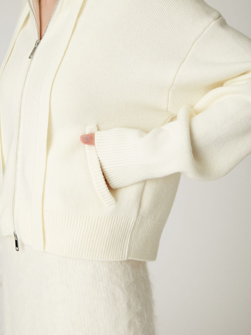 FRAY I.D「フードファージップニットパーカー」|パーカー|