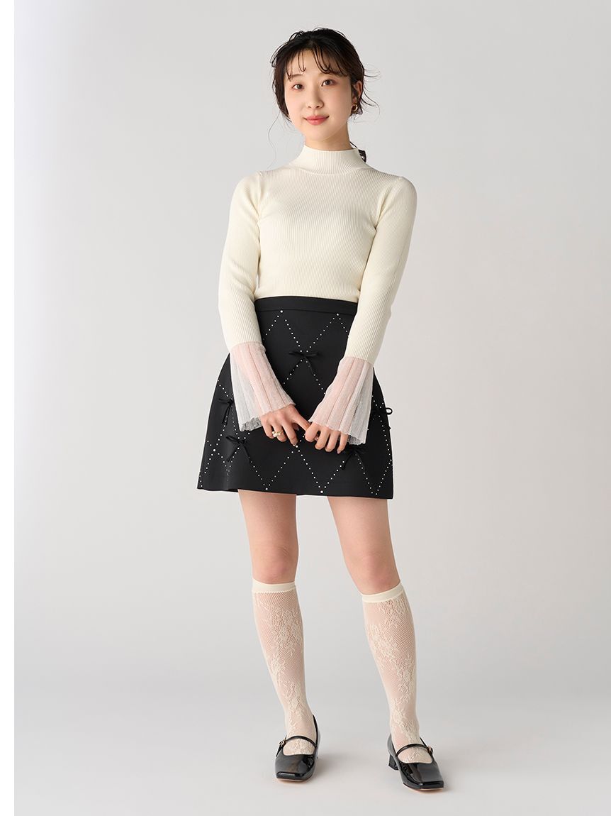 LILY BROWN「シアーレースハイソックス」|ソックス|