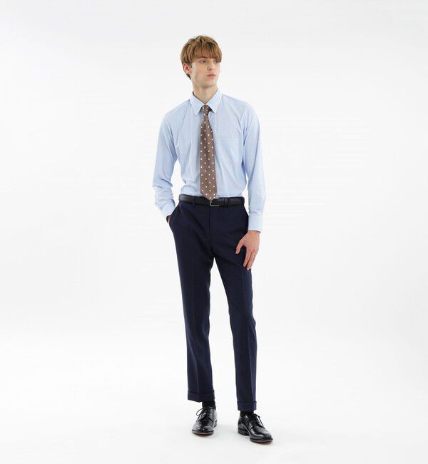 MACKINTOSH PHILOSOPHY「トロッター ボタンダウンシャツ トリコットジャージー/ストライプ」|シャツ・ブラウス|