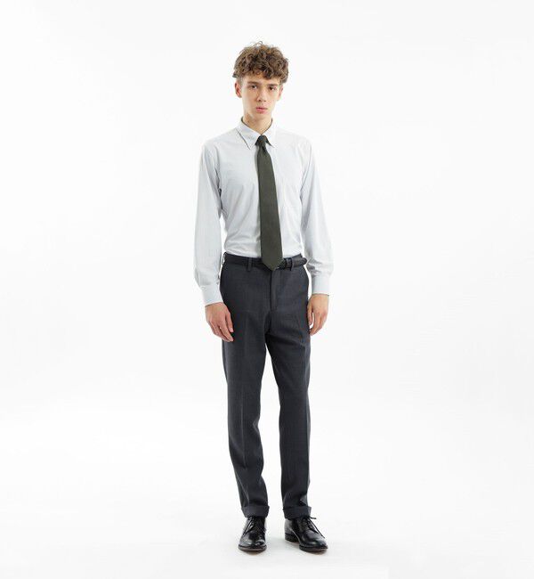 MACKINTOSH PHILOSOPHY「トロッター ボタンダウンシャツ トリコットジャージー/ストライプ」|シャツ・ブラウス|