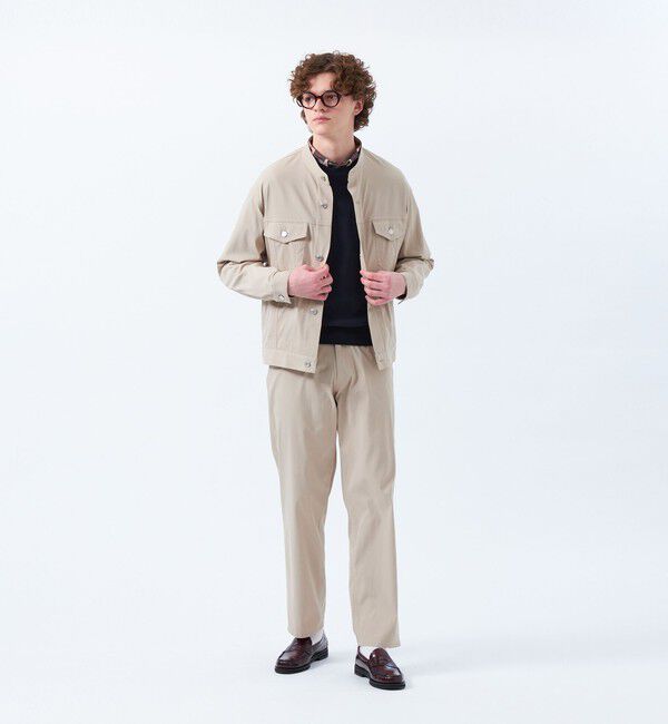 MACKINTOSH PHILOSOPHY「ナイロンチノ/ポリエステルデニム スタンドカラージャケット」|ブルゾン・スタジャン|