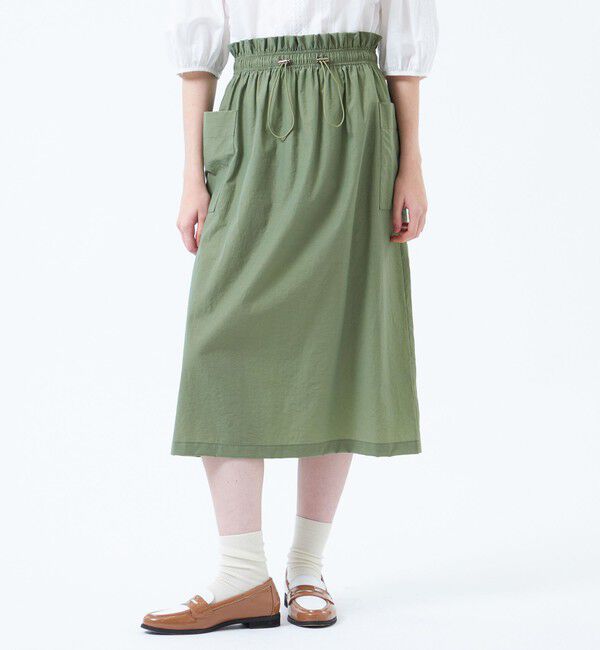 MACKINTOSH PHILOSOPHY「ウエストギャザースカート」|スカート|カーキ