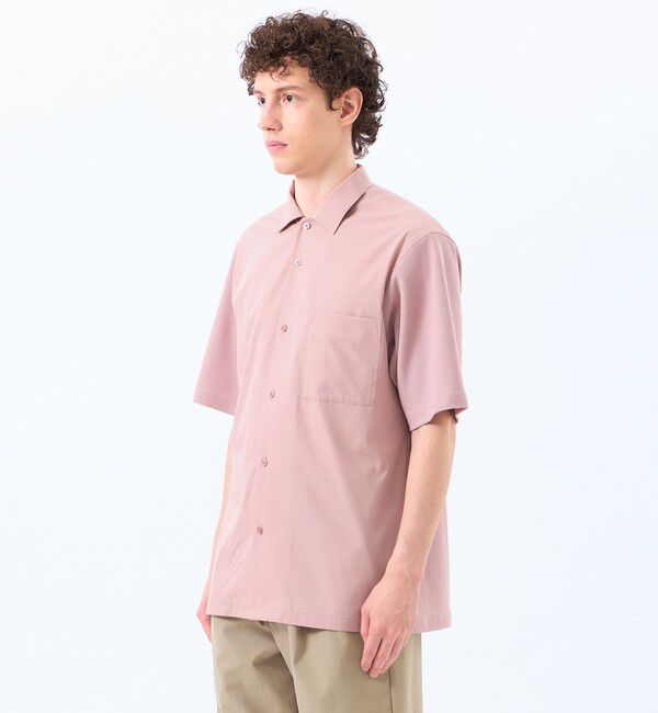 MACKINTOSH PHILOSOPHY「ニットコンビシャツ ケーブルニット&times;ブロード」|シャツ・ブラウス|