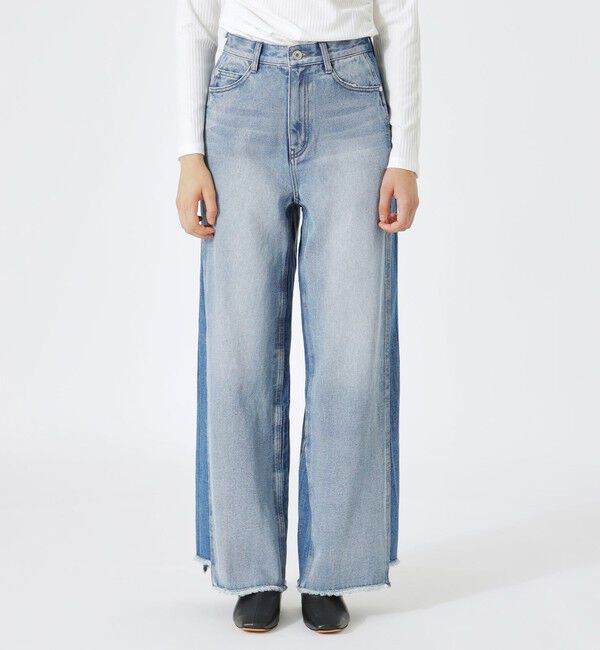  「【追加生産】リコンストラクトバギーデニム」|デニム|ブルー