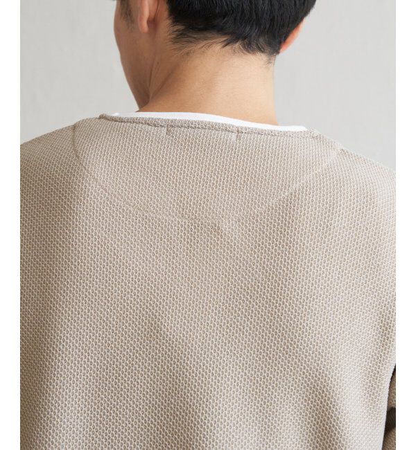 ikka「ワッフルキーネックレイヤード」|Tシャツ・カットソー|