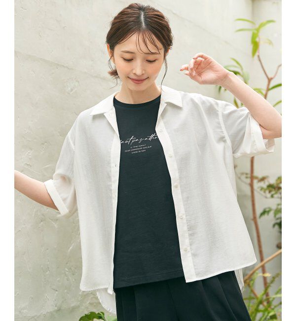 ikka「ロゴフォトプリントT」|Tシャツ・カットソー|