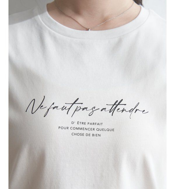 ikka「ロゴフォトプリントT」|Tシャツ・カットソー|