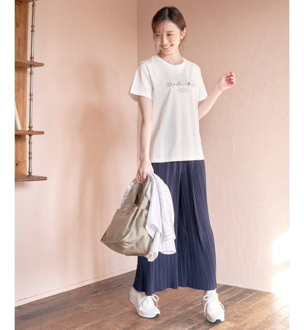 ikka「ロゴフォトプリントT」|Tシャツ・カットソー|