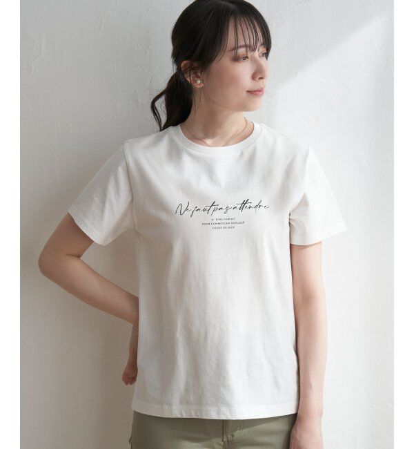 ikka「ロゴフォトプリントT」|Tシャツ・カットソー|