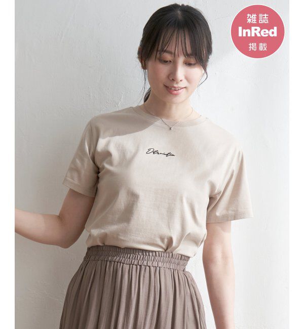 ikka「ロゴフォトプリントT」|Tシャツ・カットソー|ベージュ