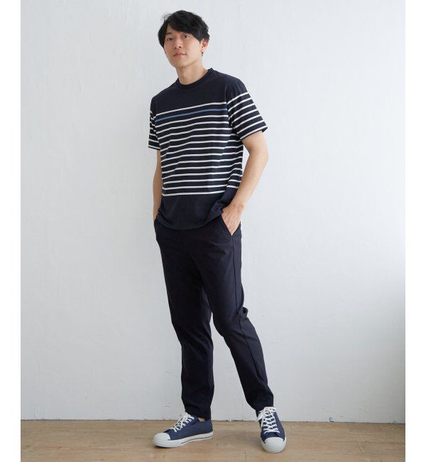 ikka「ボルテックスDRYボーダーTシャツ」|Tシャツ・カットソー|