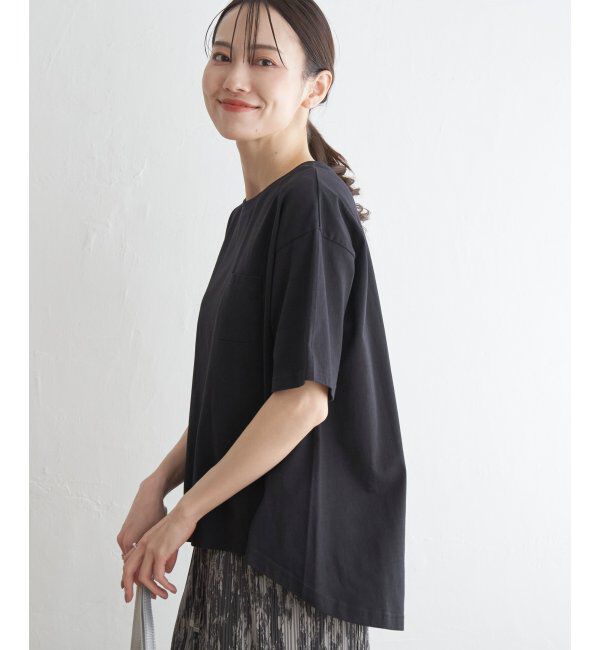 ikka「コットンUSA半袖Tシャツ」|Tシャツ・カットソー|