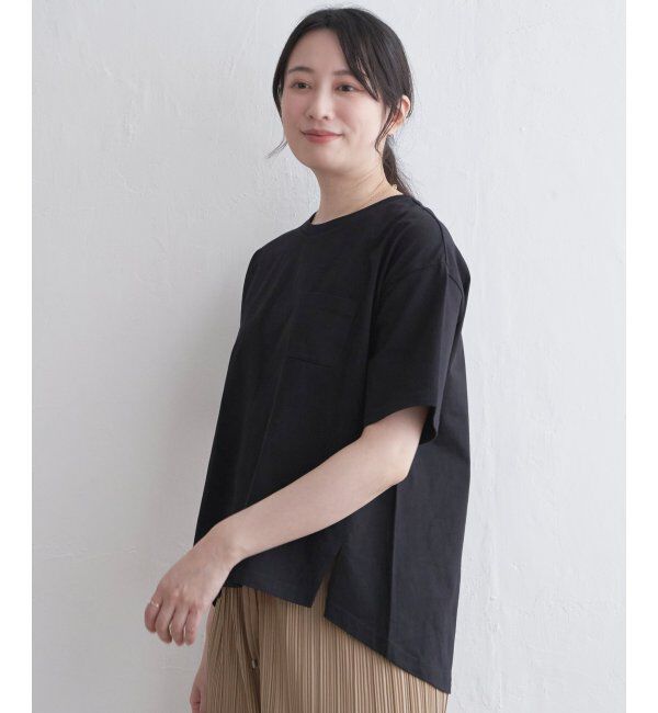 ikka「コットンUSA半袖Tシャツ」|Tシャツ・カットソー|