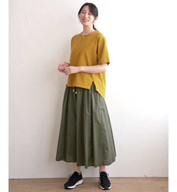 ikka「コットンUSA半袖Tシャツ」|Tシャツ・カットソー|