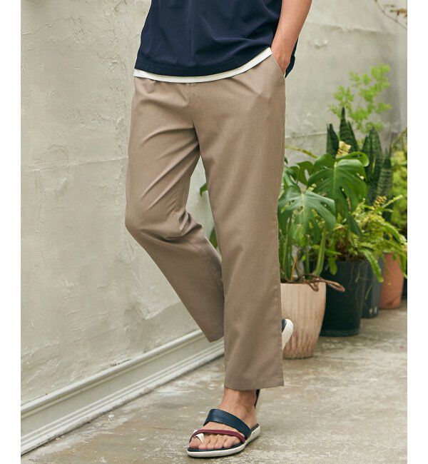 ikka「【セットアップ対応】Reflax(R) リラックスイージーアンクルパンツ」|その他|ベージュ