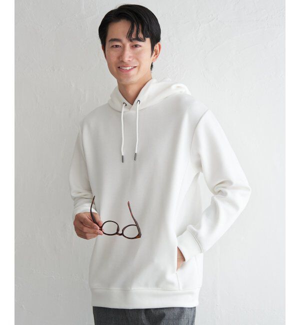 ikka「GOKU楽鹿の子ダンボールパーカ」|パーカー|ホワイト