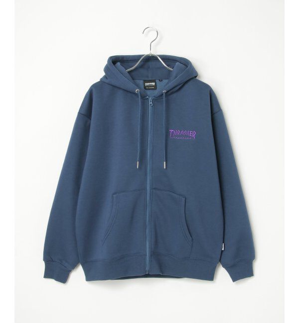 VENCE share style「THRASHER スラッシャー ジップパーカー」|カーディガン|