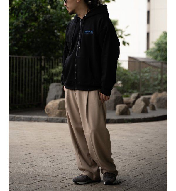 VENCE share style「THRASHER スラッシャー ジップパーカー」|カーディガン|