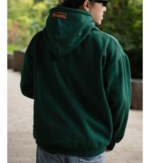 VENCE share style「THRASHER スラッシャー ジップパーカー」|カーディガン|グリーン