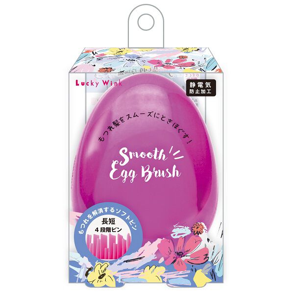  「ラッキーウィンク スムースエッグブラシ メタリックピンク」|コスメ雑貨|その他