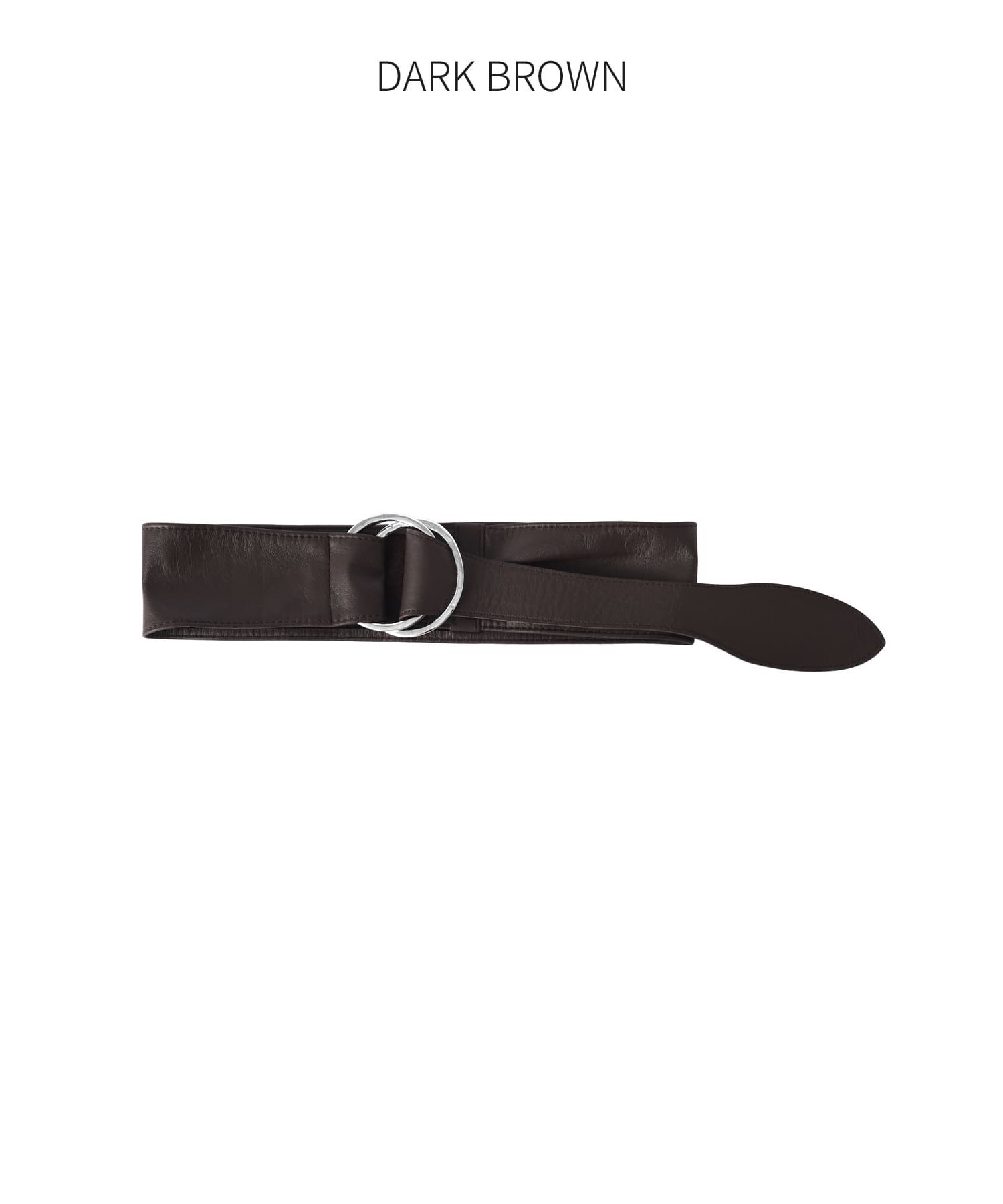 STYLE DELI「ダブルリングレザーサッシュベルト／SV金具」|ベルト|