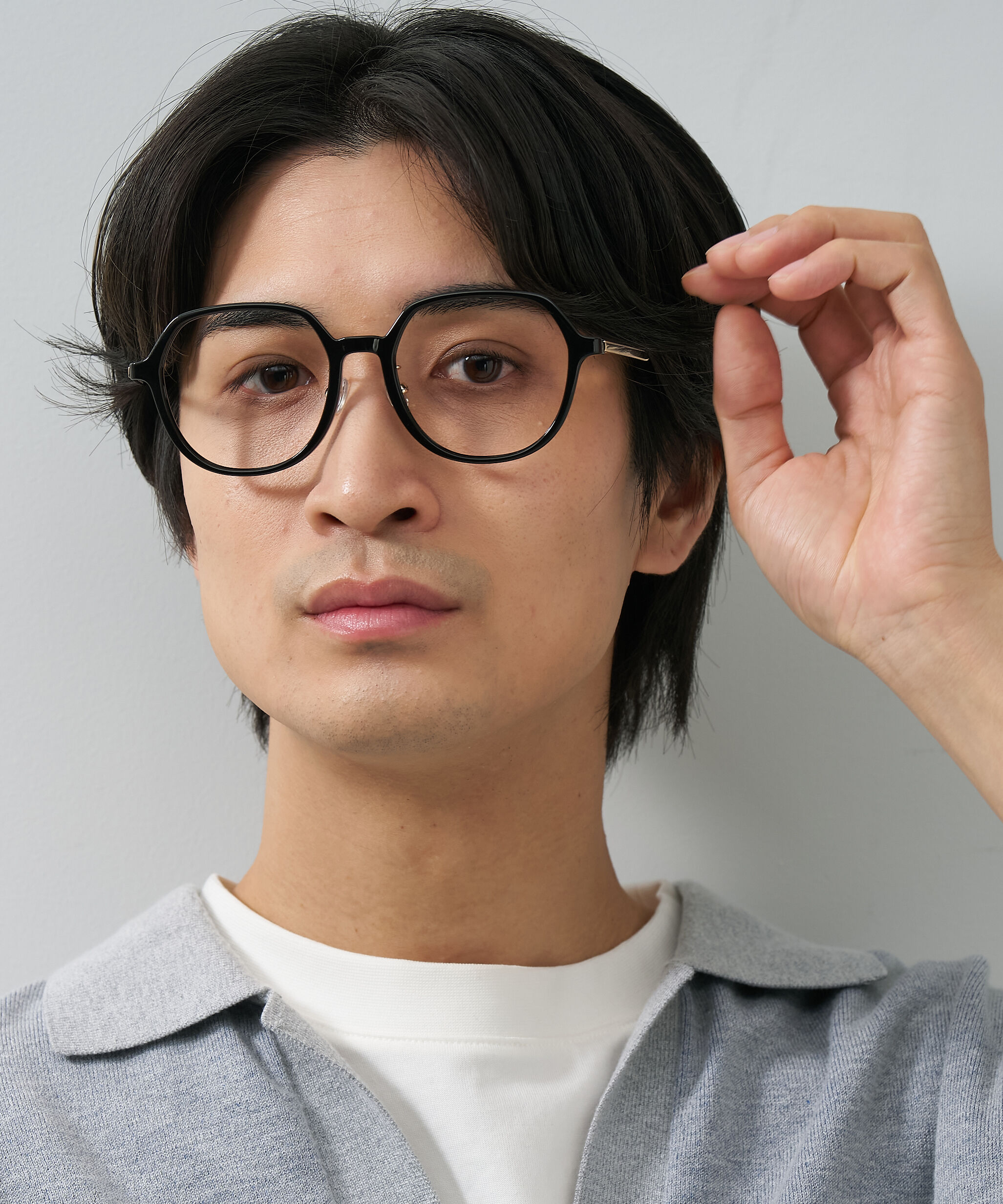  「ボストン型 メガネ｜メタルが高級感漂わすボストンフレーム 伊達メガネ 度付きメガネ レンズ交換券付き」|メガネ|